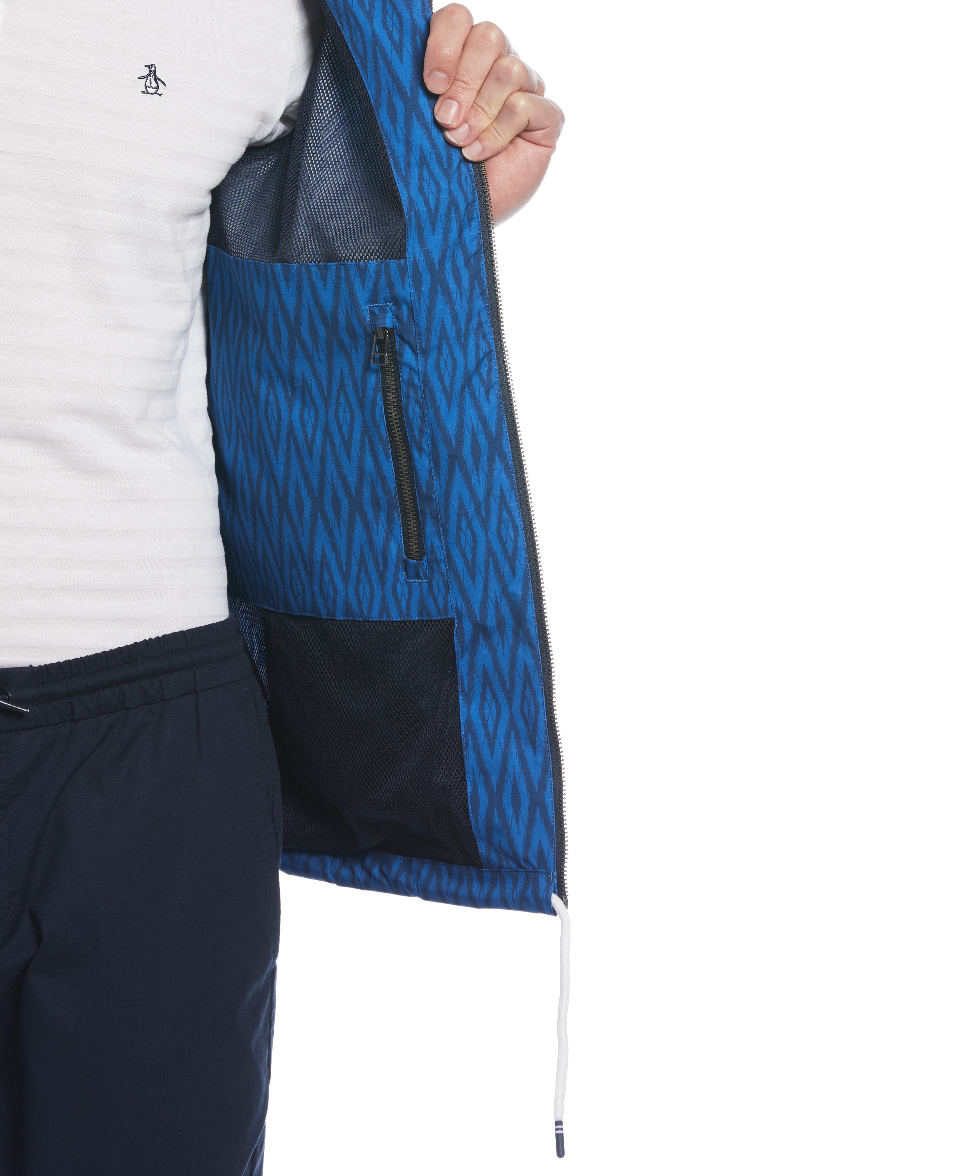 All-Over Diamond Print Ratner Jacket