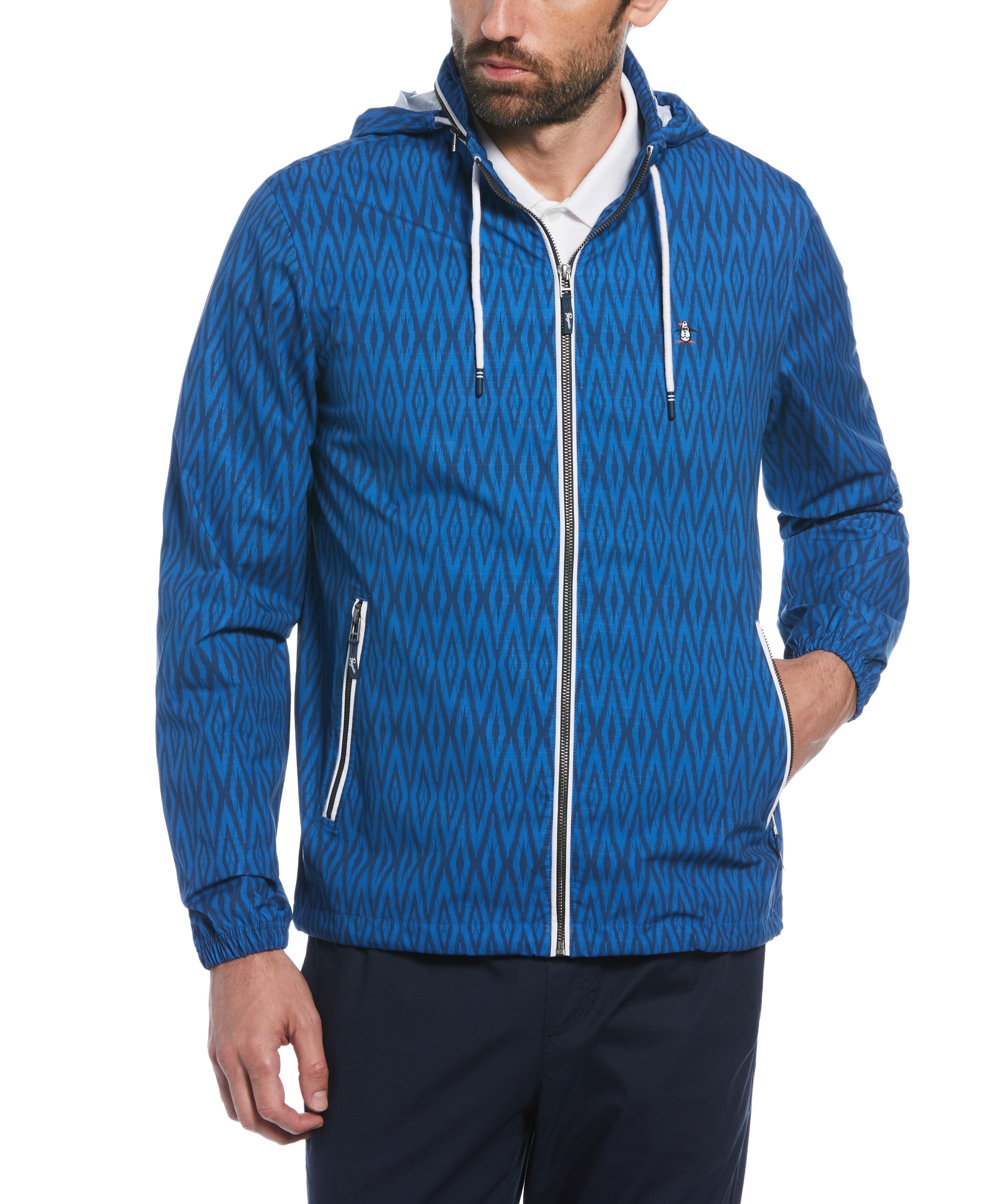 All-Over Diamond Print Ratner Jacket