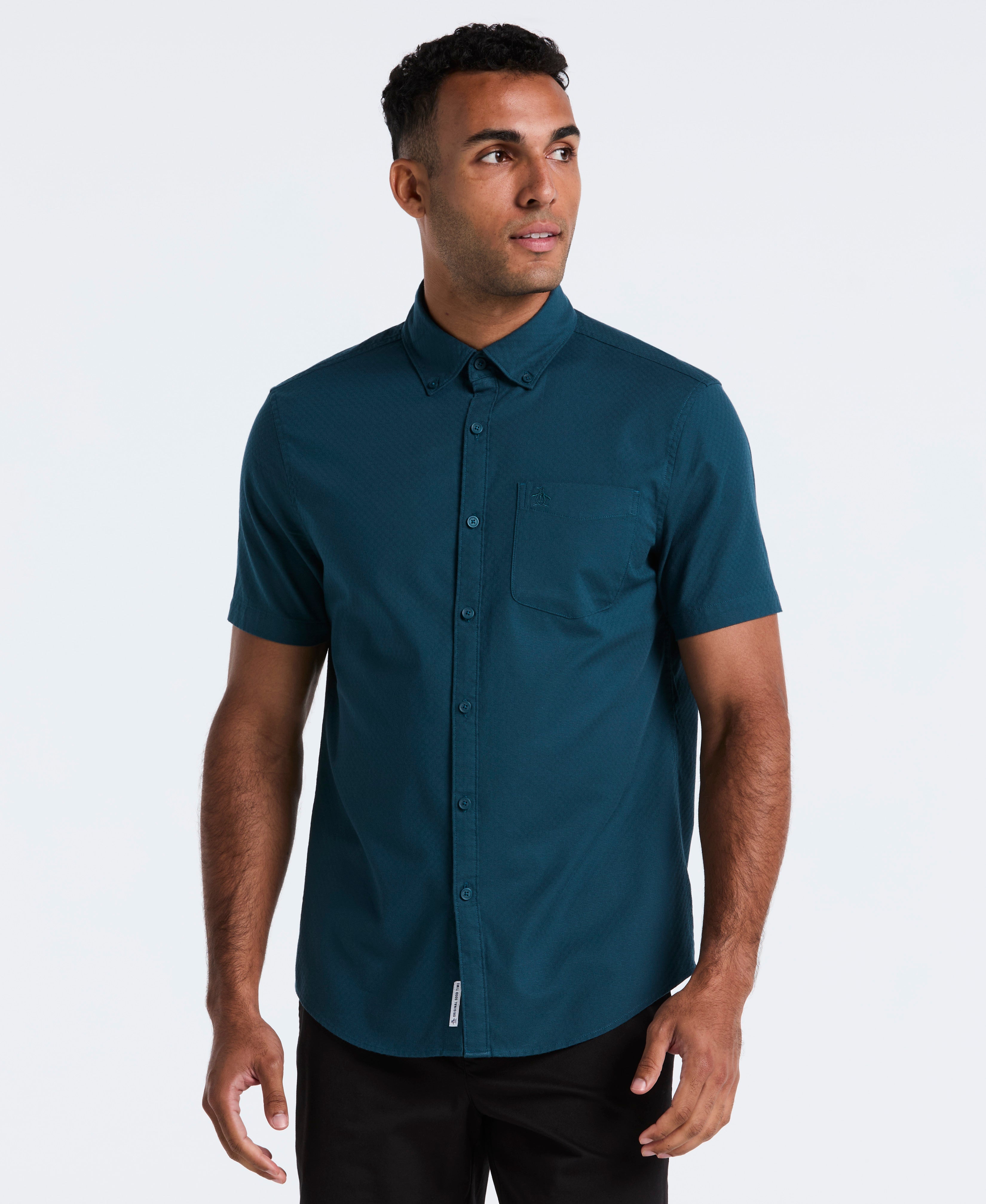 Cotton Dobby Check Shirt