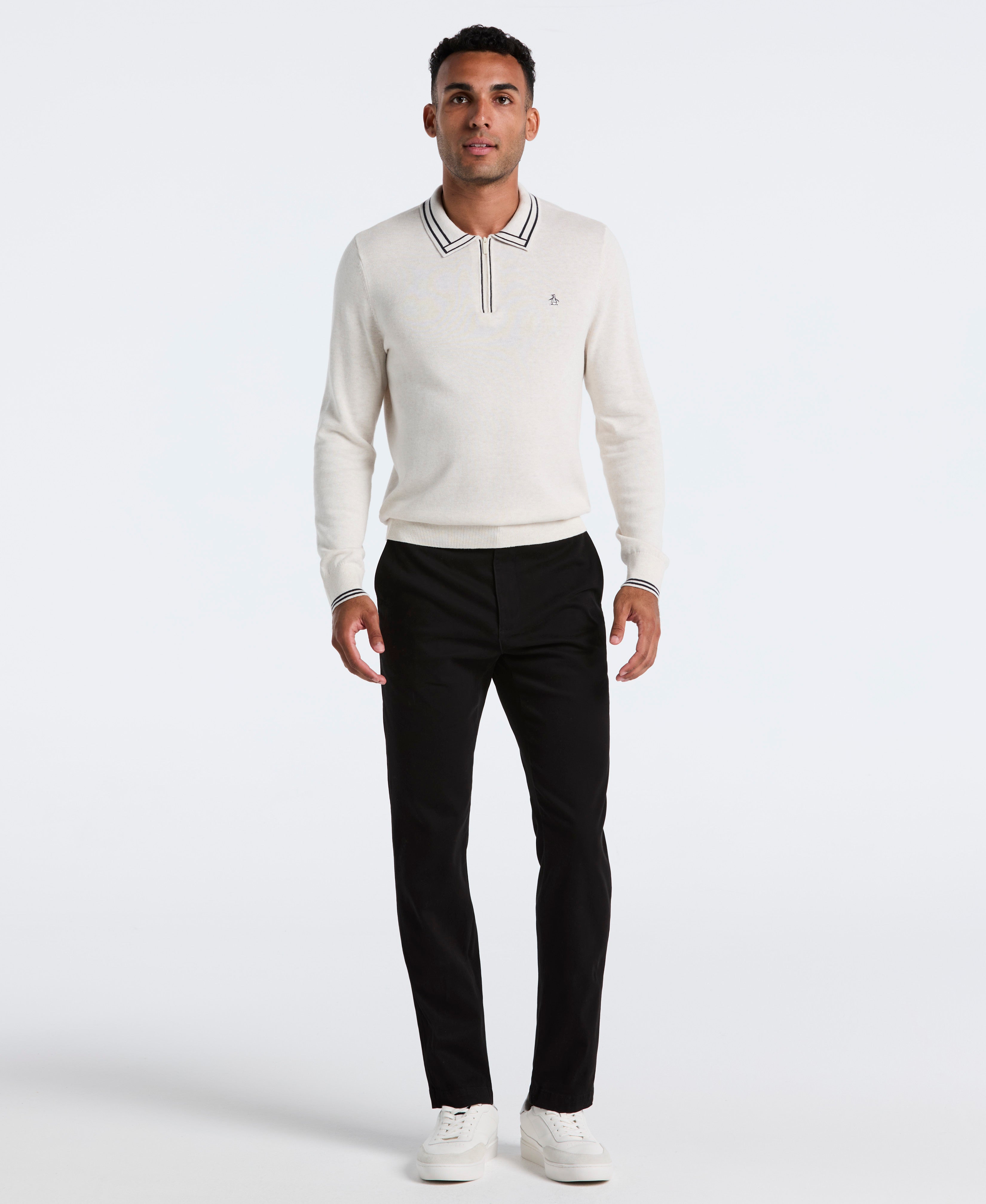 Flat Front Microsanded Chino Pant