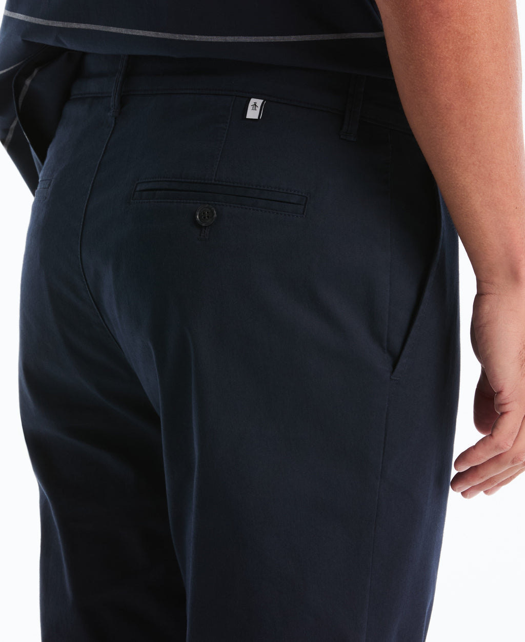 Flat Front Nylon Twill Chino