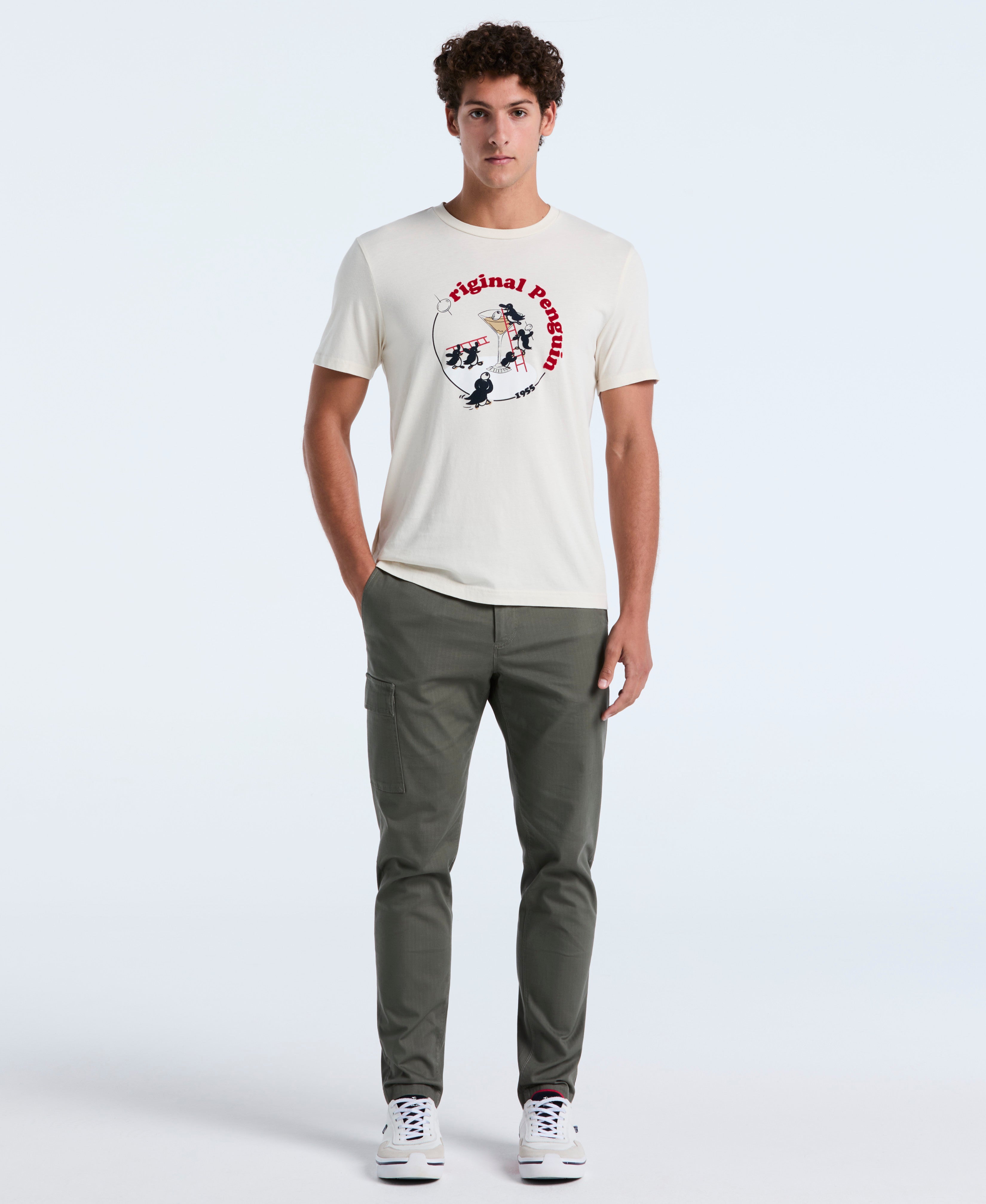 Flocked Martini Graphic Tee