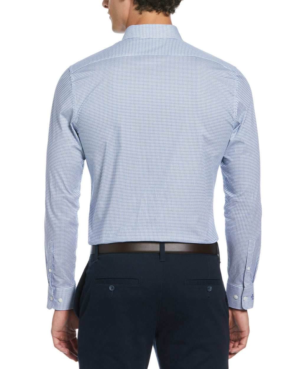 Micro Check Print Dress Shirt
