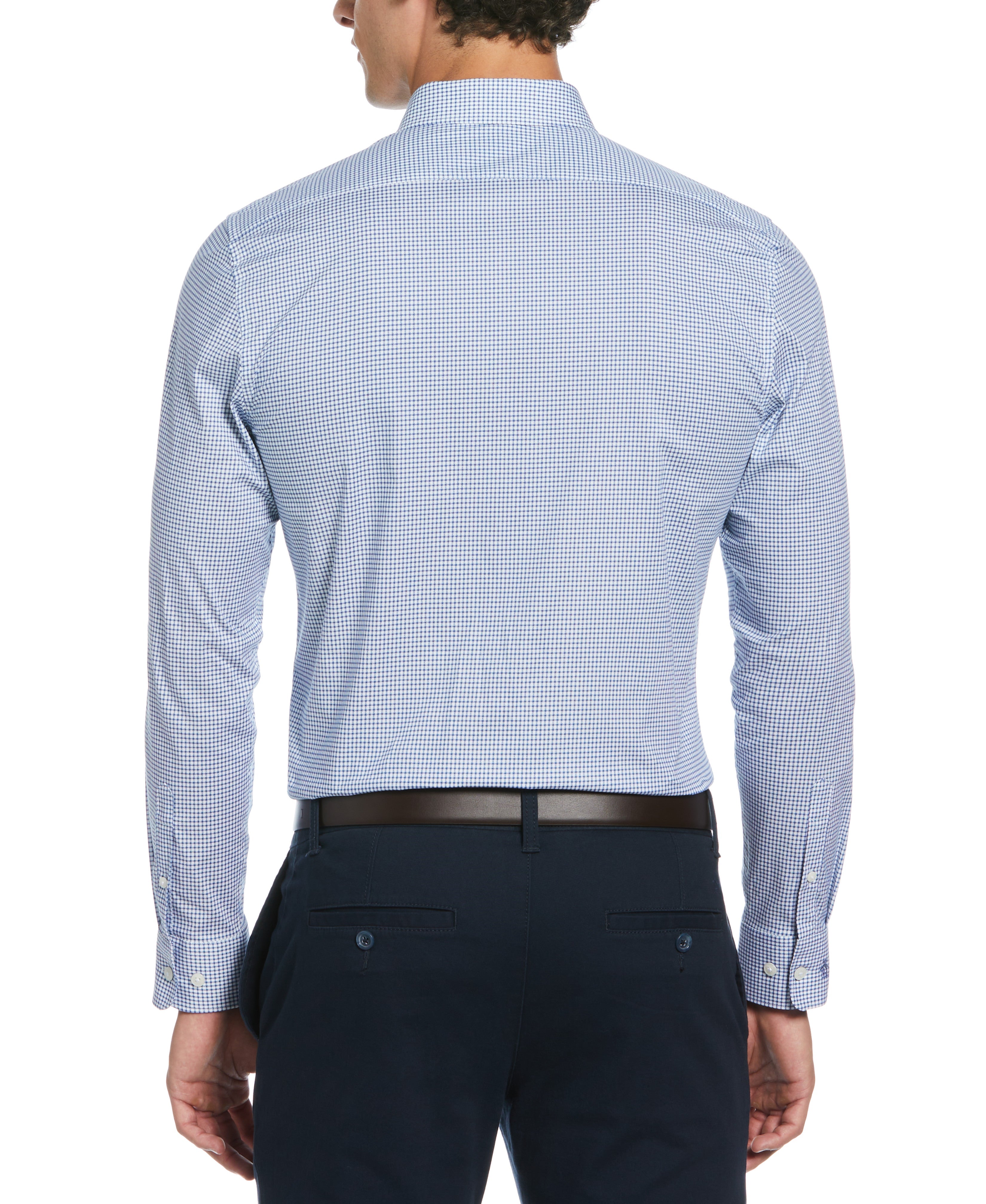 Micro Check Print Dress Shirt