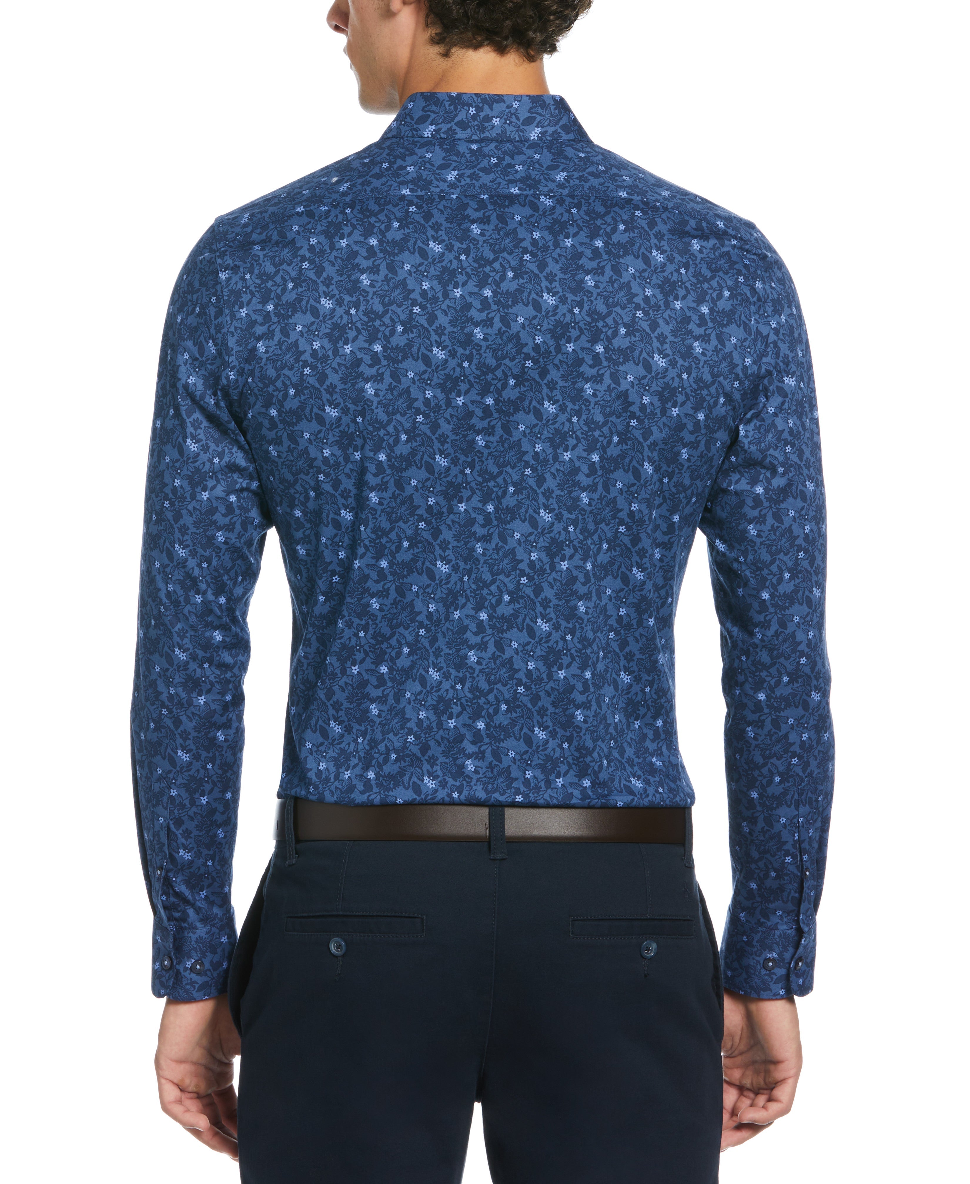 Night Floral Print Dress Shirt