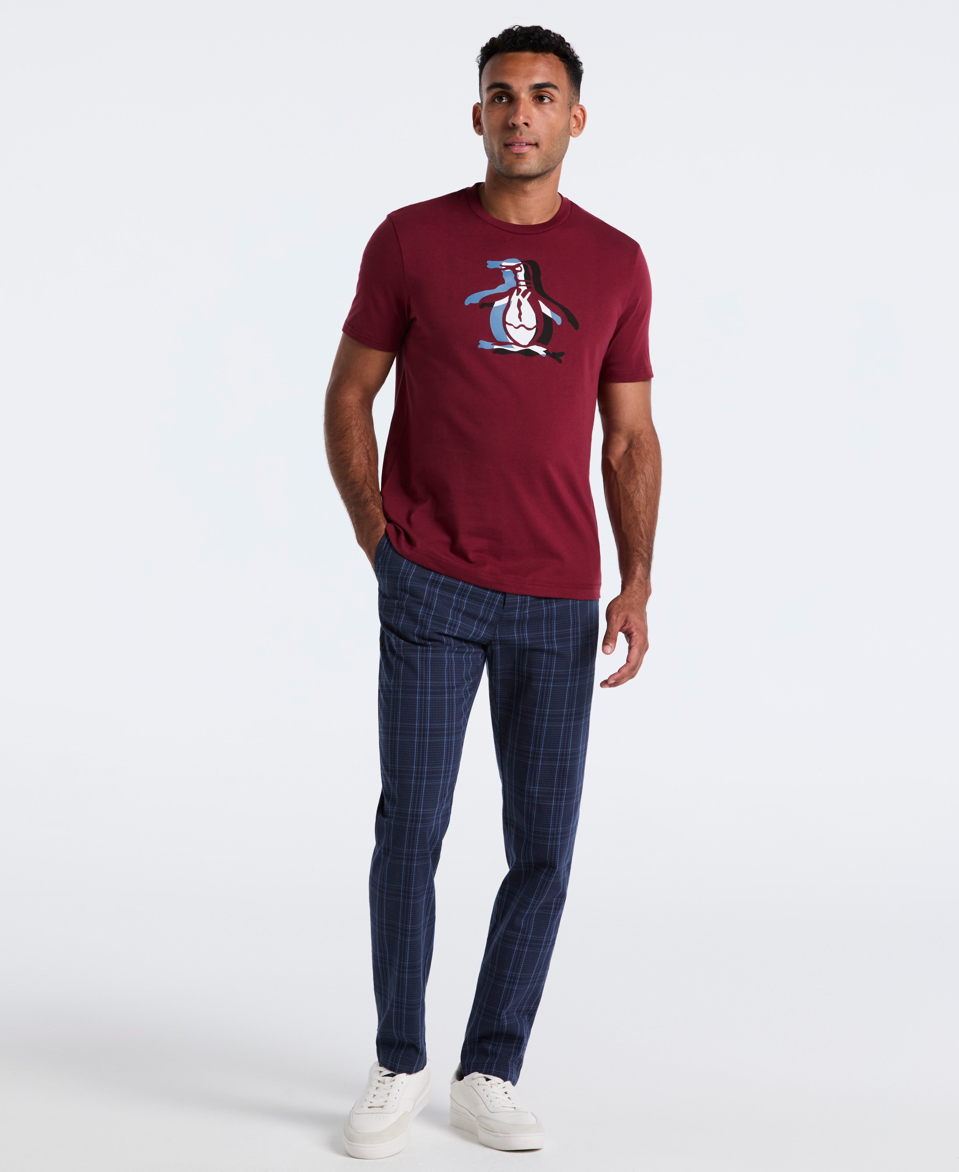 Plaid Twill Chino Pant