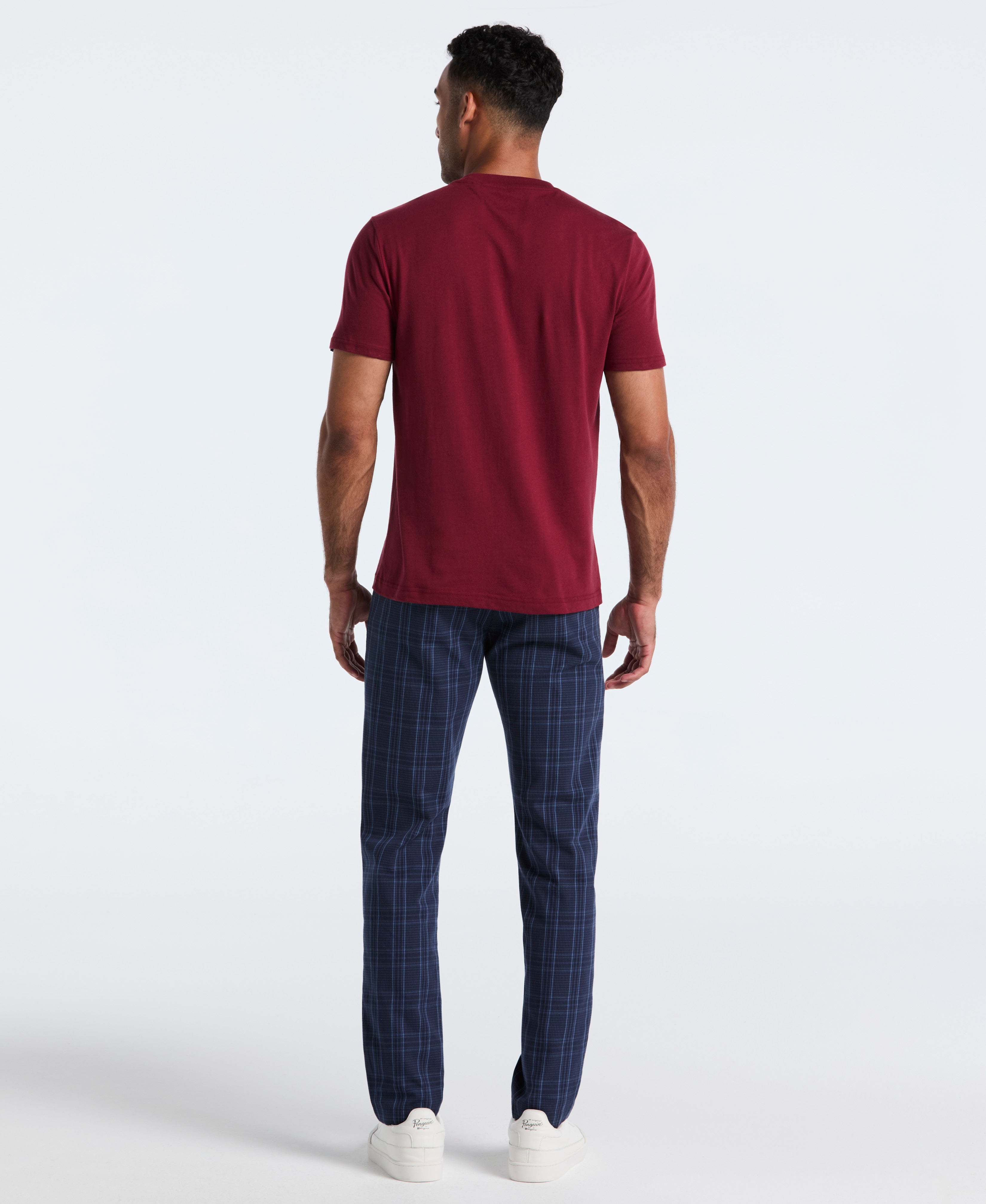 Plaid Twill Chino Pant